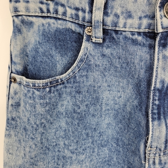 🖤 womens size 6 the rockn rev acid wash cropped high waist mom jeans - Picture 7 of 13